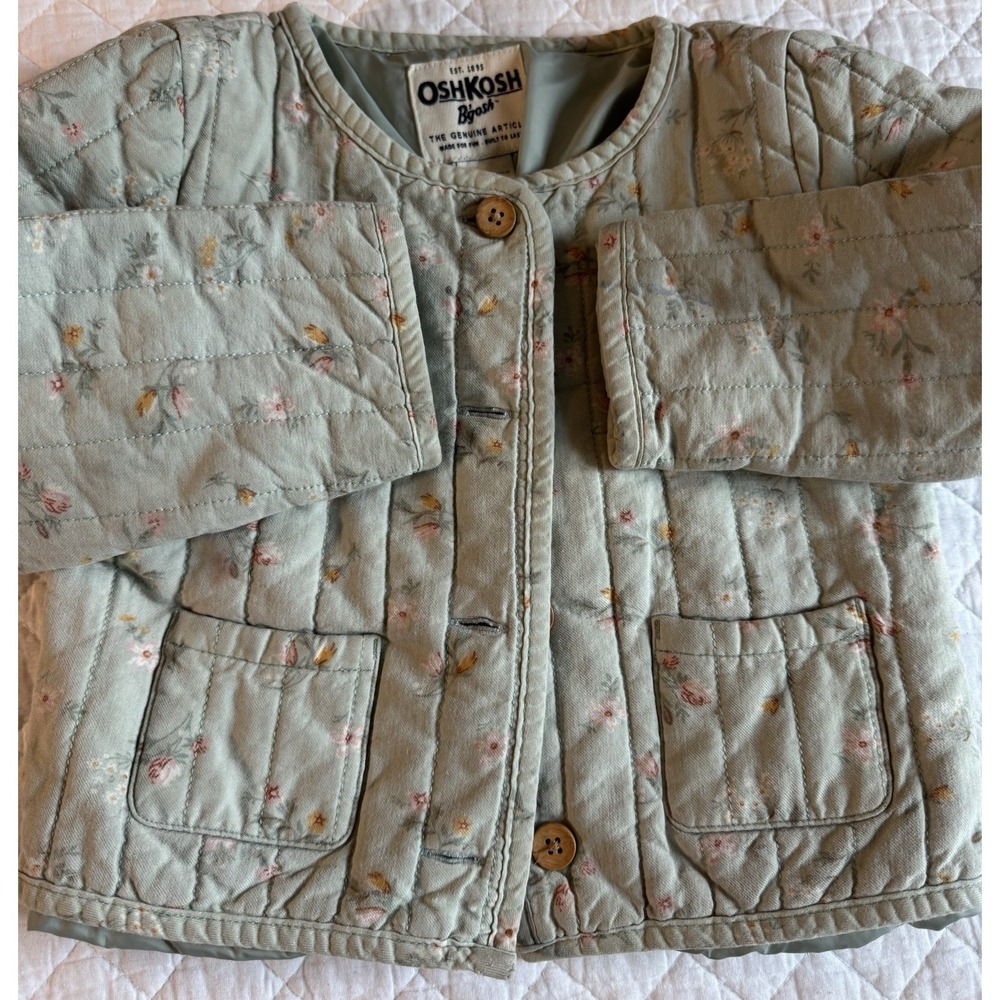 Toddler Girls Osh Kosh  Floral Jacket 4T Spring Perfect Classic